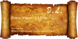 Danzinger Lilla névjegykártya