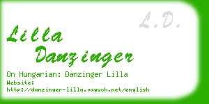lilla danzinger business card